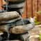 Glitzhome® 23" Natural LED 5-Tier Stacked Stone Outdoor Fountain